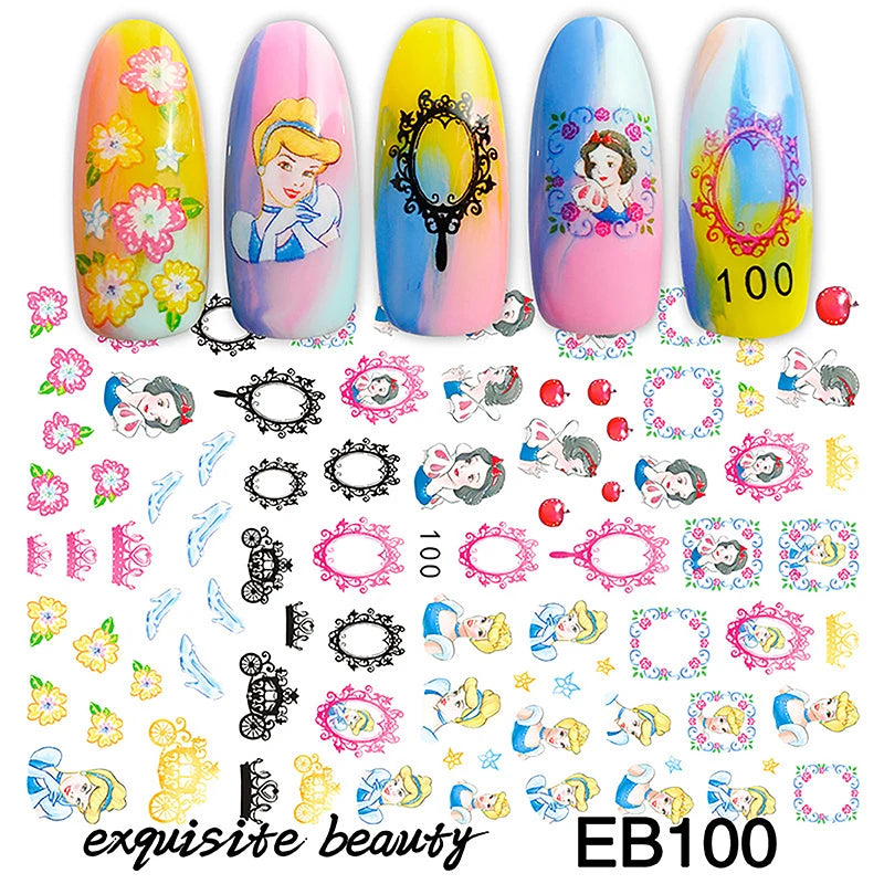 Miniso Harry Potter & Cartoon Nail Stickers - Image 4