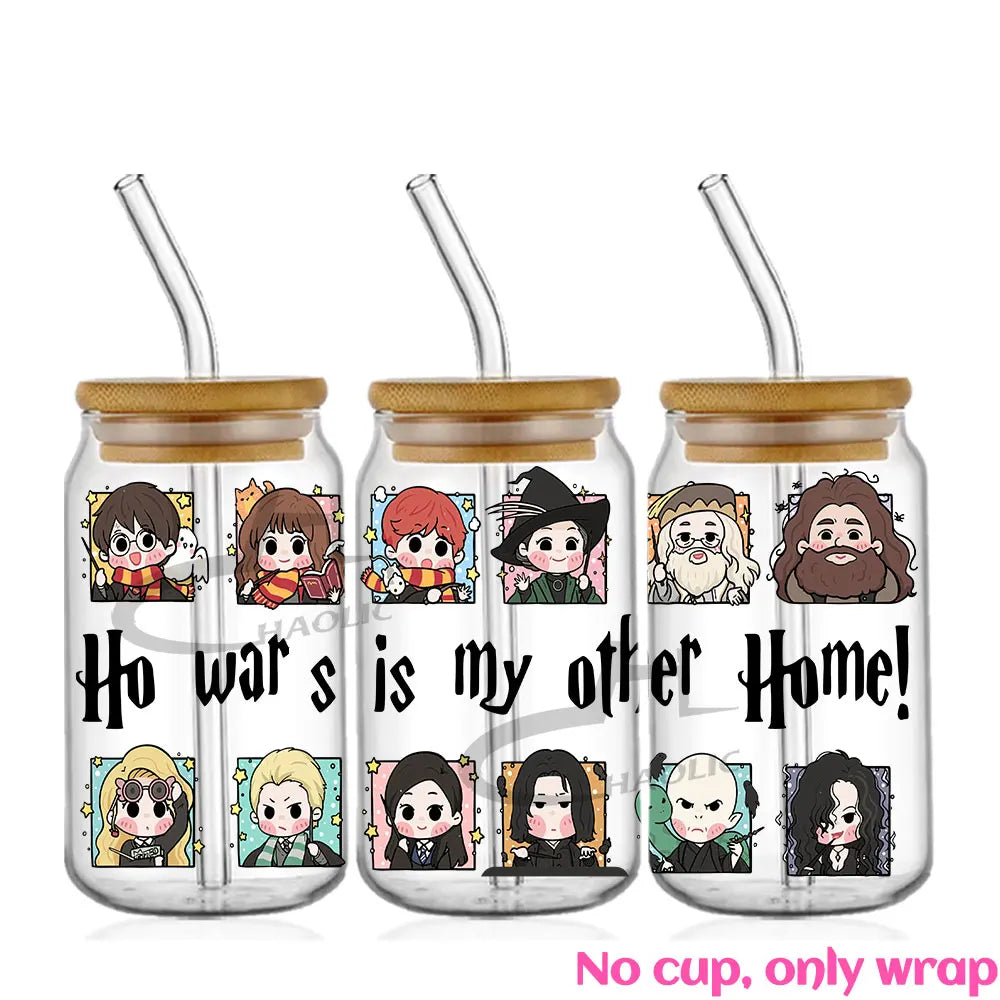 Fantasy Wizard World UV DTF 16oz Cup Wrap - Image 6