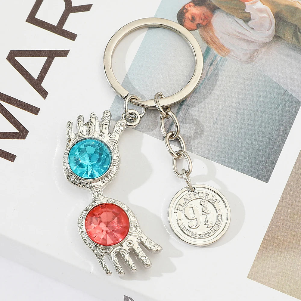 Harry Potter Rhinestone Pendant Keychain - Image 5