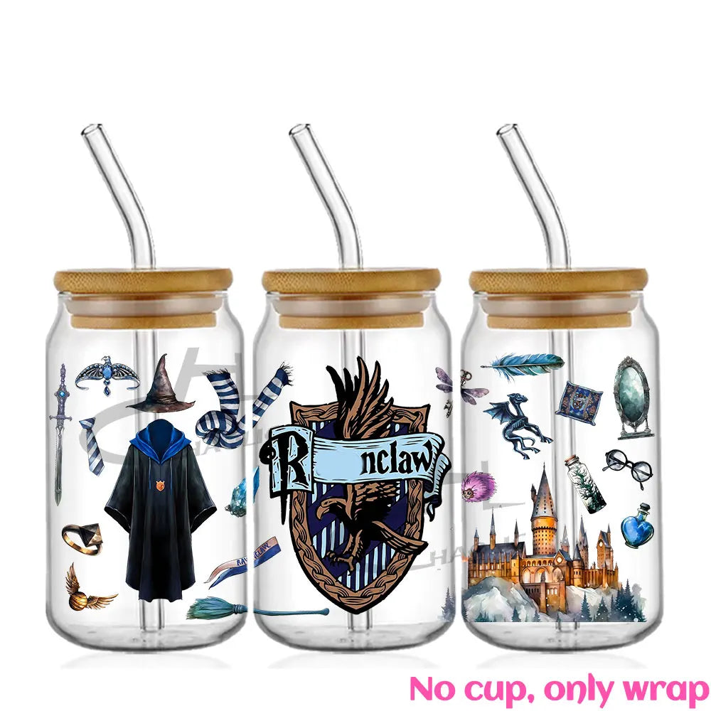 Fantasy Wizard World UV DTF 16oz Cup Wrap - Image 13