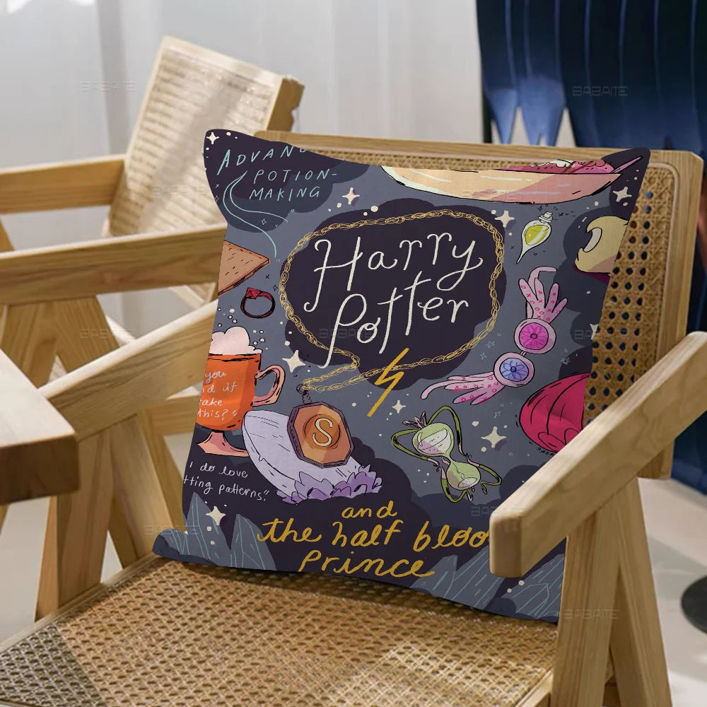 Harry Potter Wand & Landscape Pillow Cover - Image 3