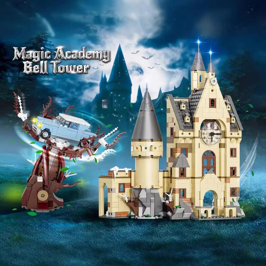 1305PCS MOC Magic Bell Tower Courtyard - Image 2