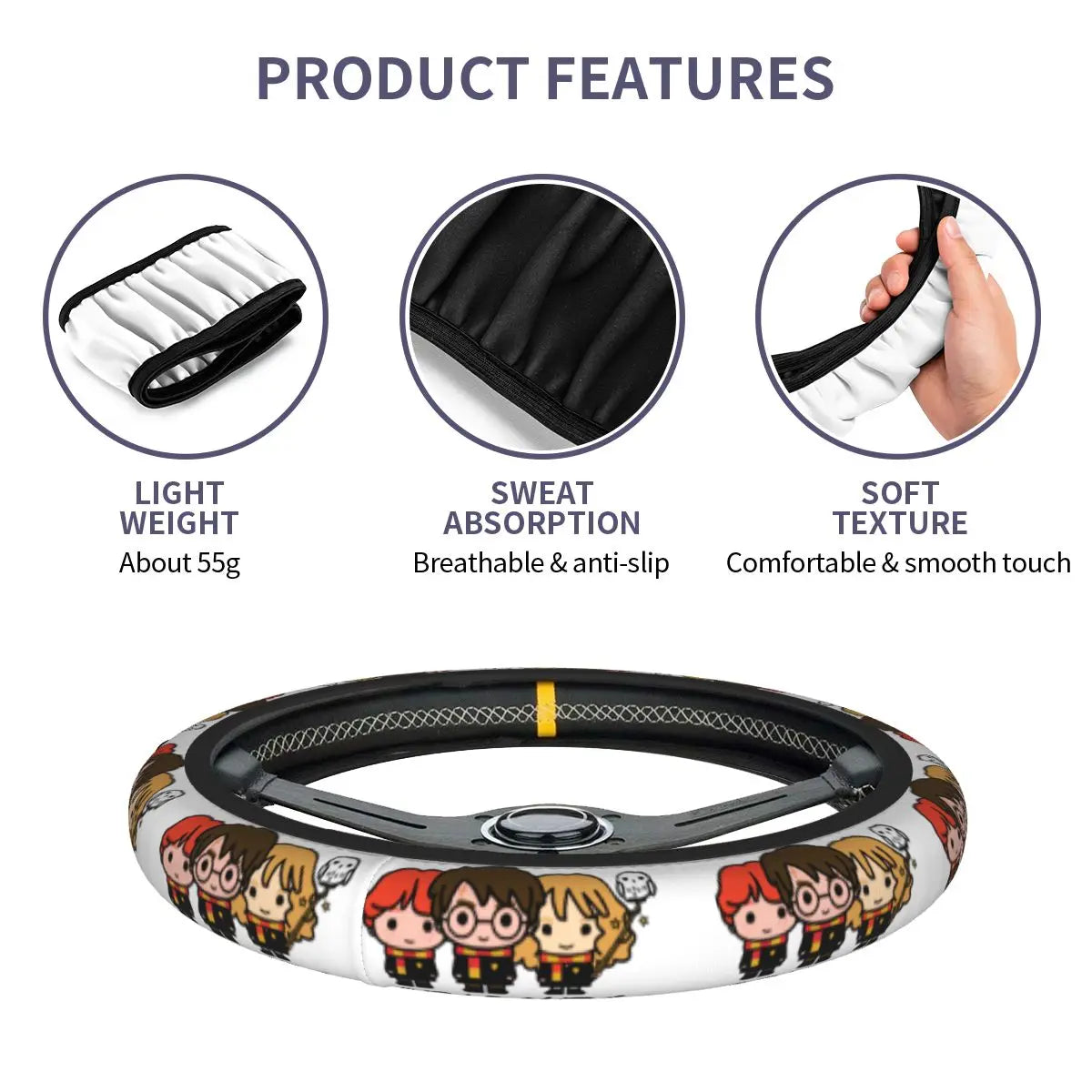 Harry Potter Magic World Steering Wheel Cover - Image 4