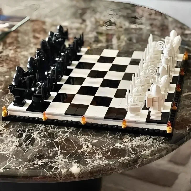 876PCS Hogwarts Wizard’s Chess Building Blocks - Image 2