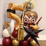 42PCS Harry Potter Magic Broom Party Balloon Column Set