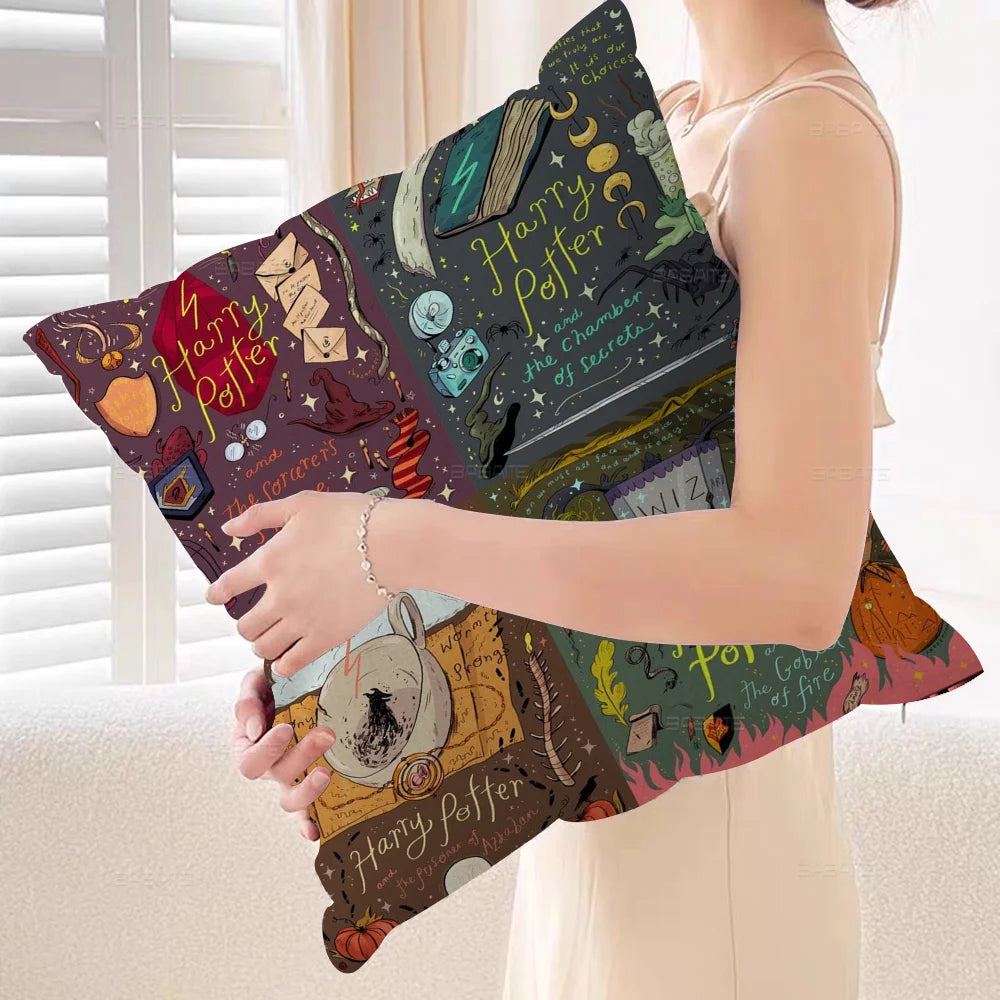 Harry Potter Wand & Landscape Pillow Cover - Image 13