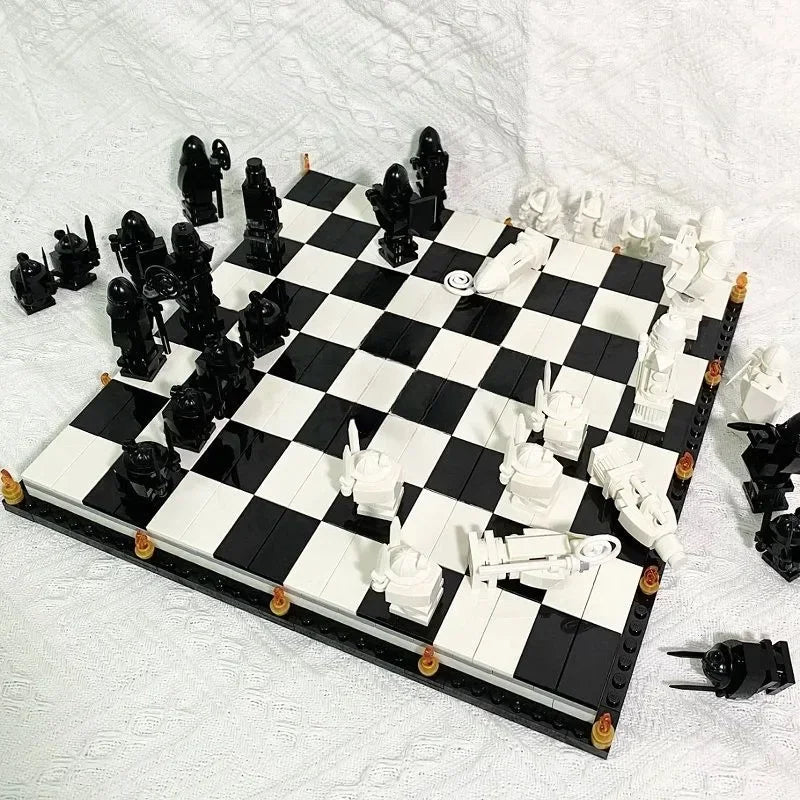 876PCS Hogwarts Wizard’s Chess Building Blocks - Image 4