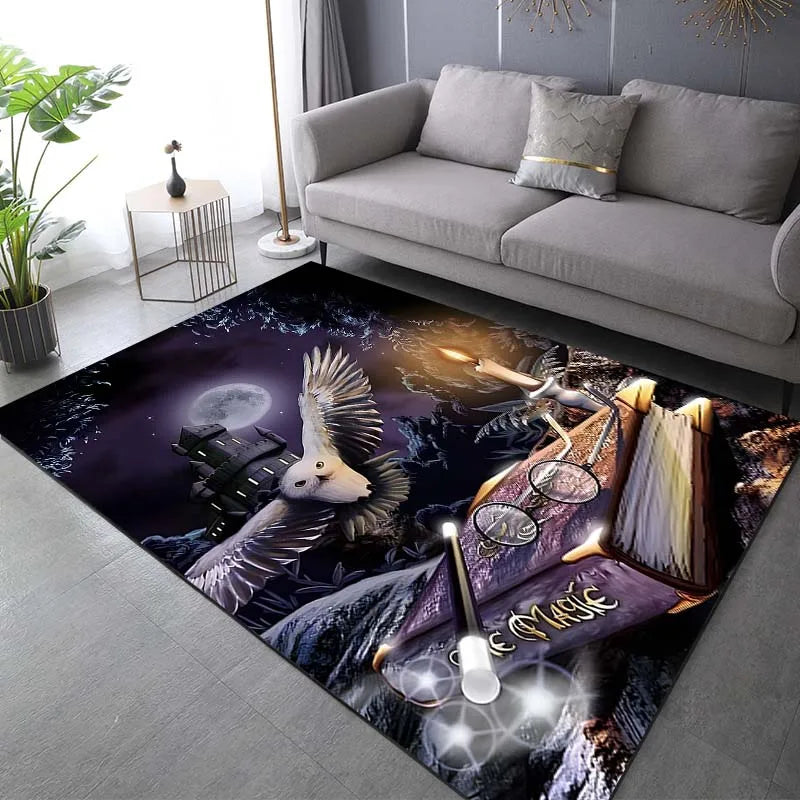 Magic Academy Owl Print Rug - Image 16