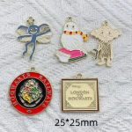 10PCS Cartoon Enamel Charms