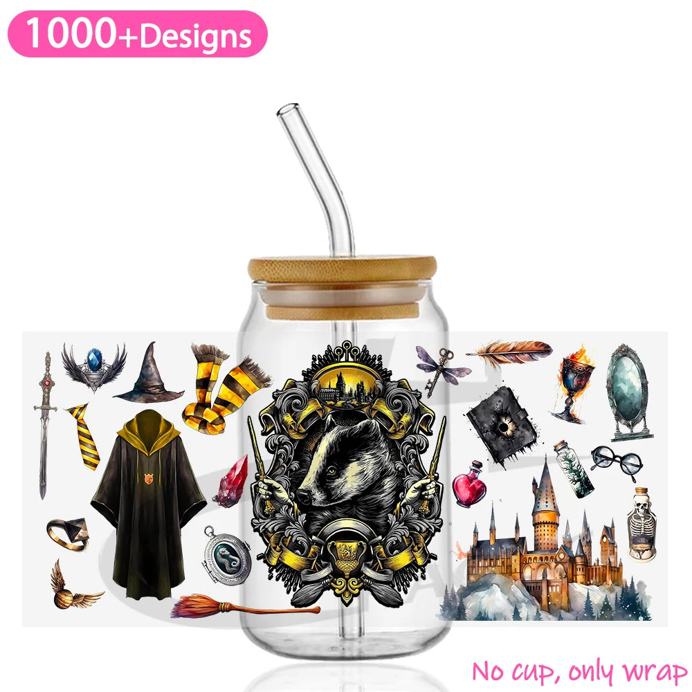 Fantasy Wizard World UV DTF 16oz Cup Wrap - Image 10
