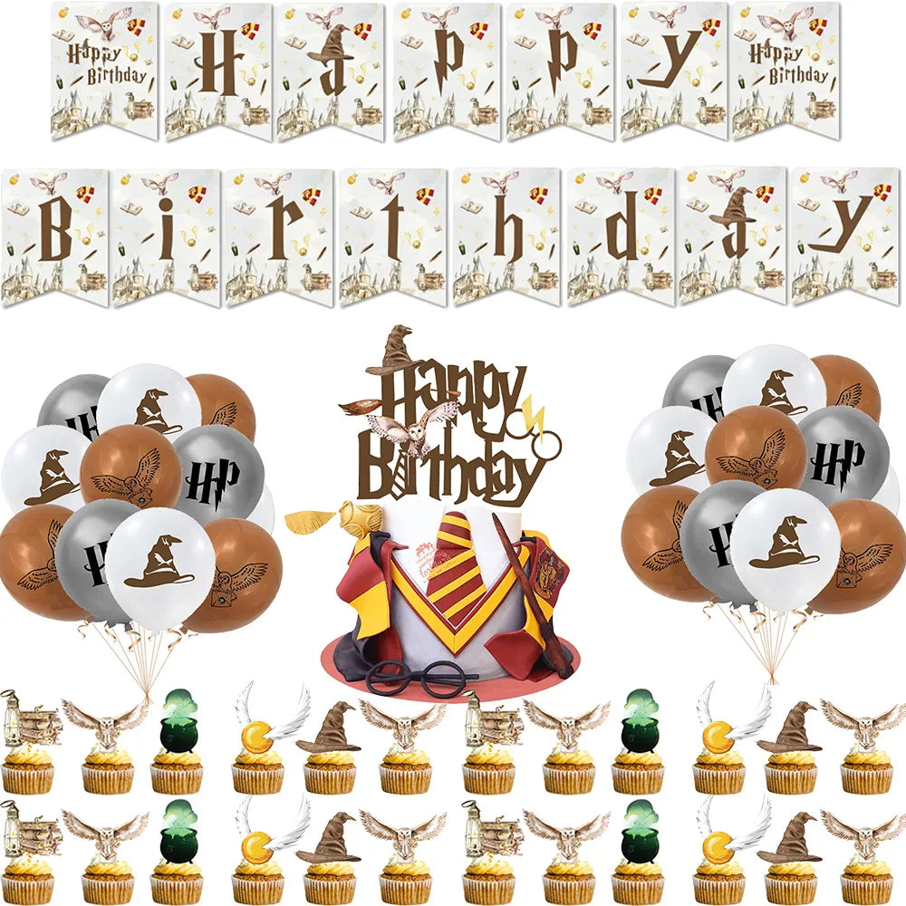 Magic School Birthday Party Decoration Set - Image 34