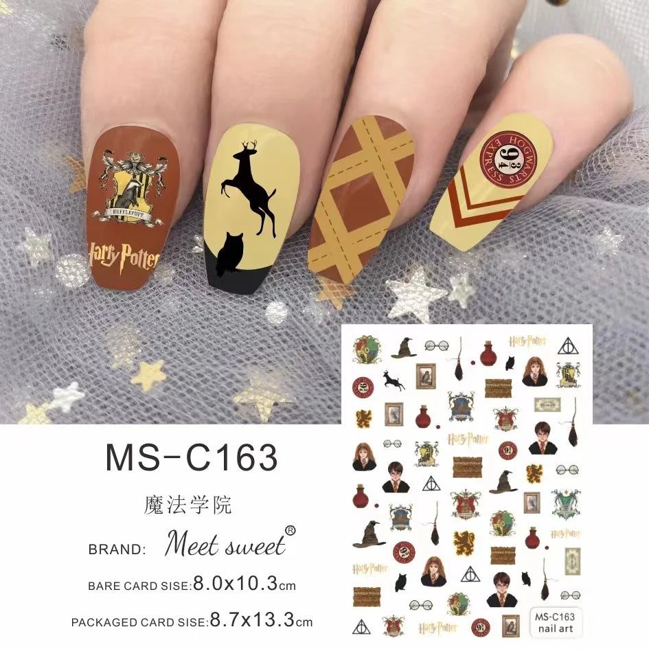 Miniso Harry Potter & Cartoon Nail Stickers - Image 38