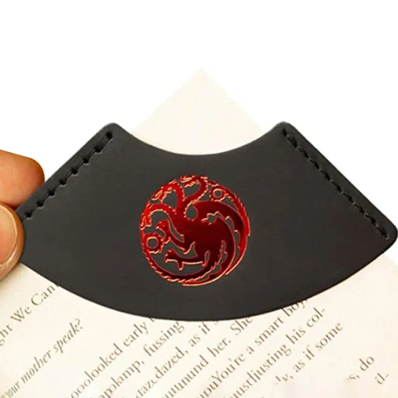Harries Leather Bookmark â Magic Runes & Deathly Hallows Hot Stamping Design - Image 3