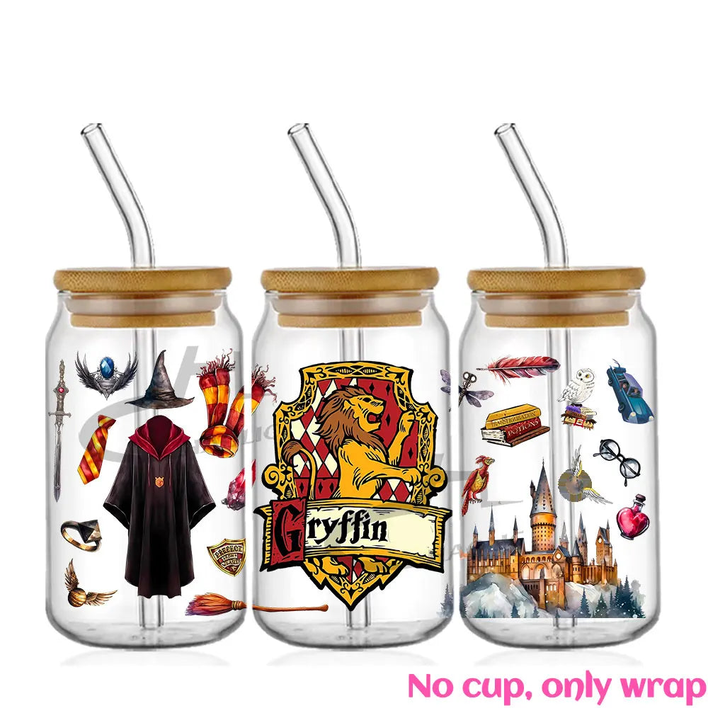 Fantasy Wizard World UV DTF 16oz Cup Wrap - Image 21