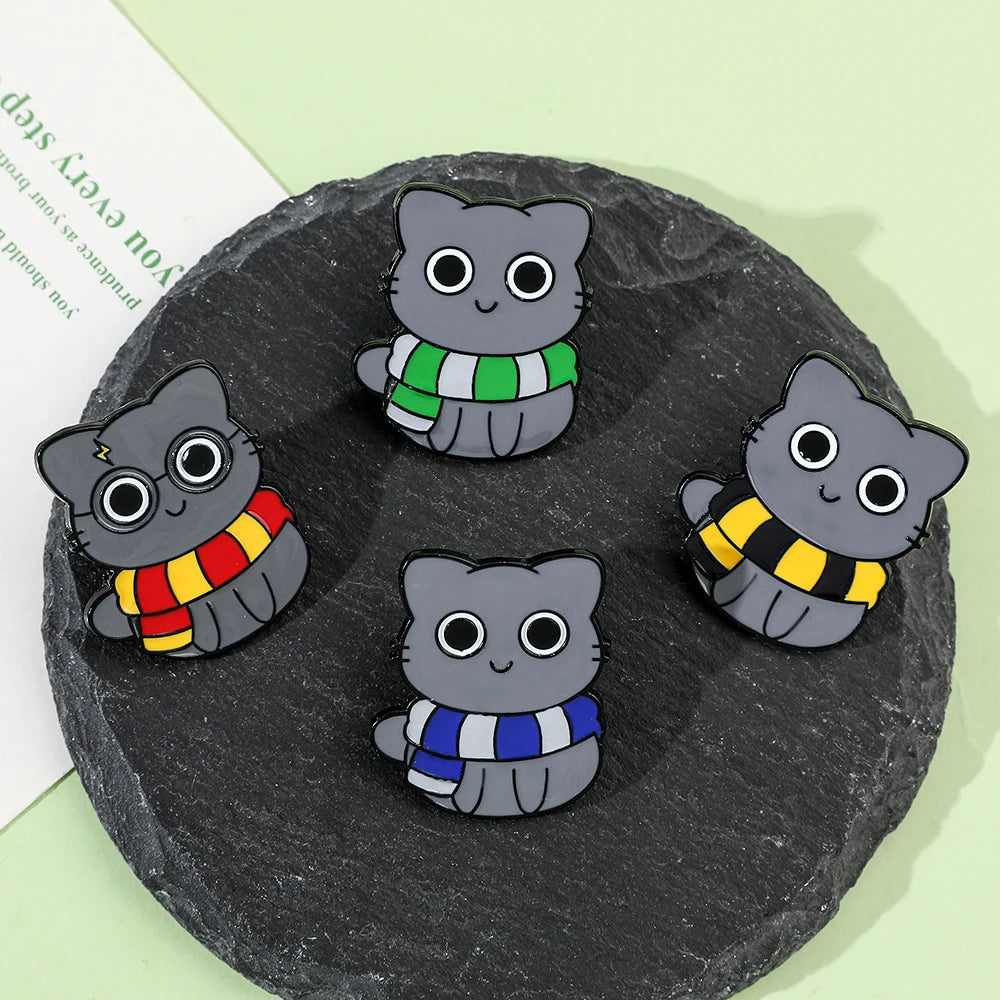 Cat Magic School Enamel Pin - Image 5