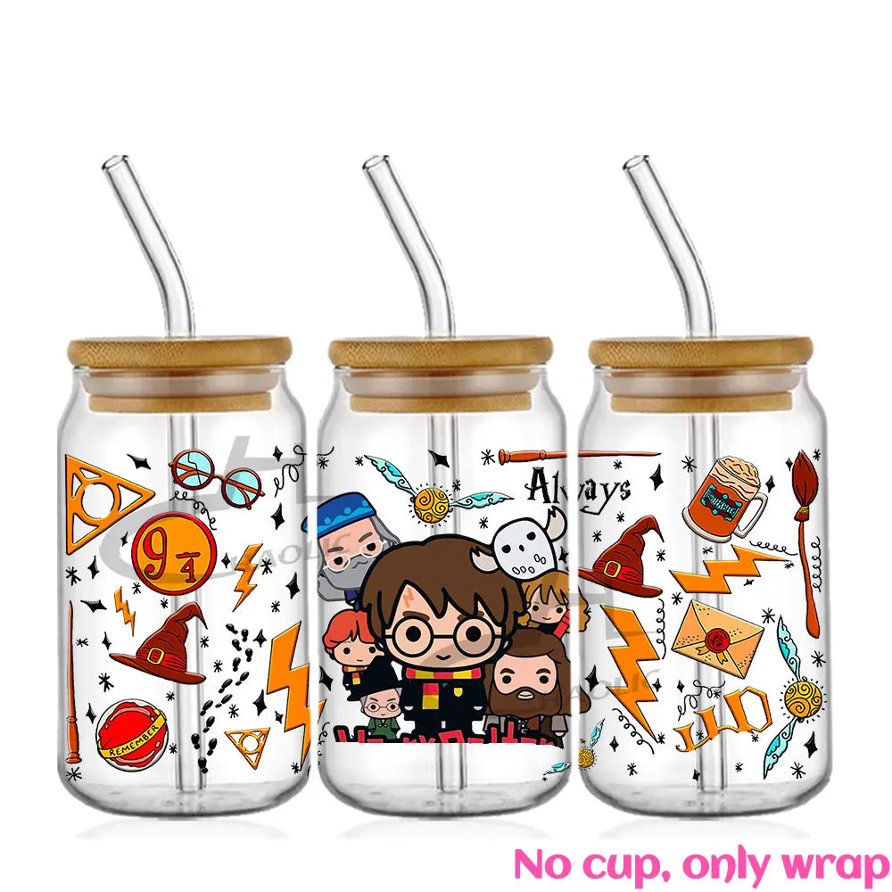 Fantasy Wizard World UV DTF 16oz Cup Wrap - Image 19