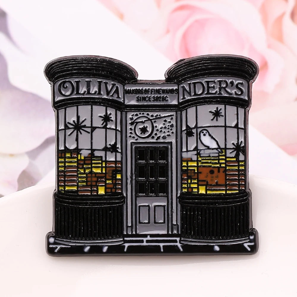 Ollivanders Wand Shop Enamel Pin - Image 4