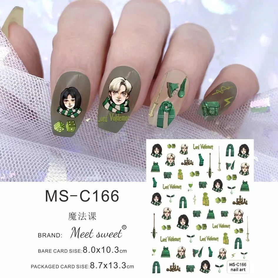 Miniso Harry Potter & Cartoon Nail Stickers - Image 11