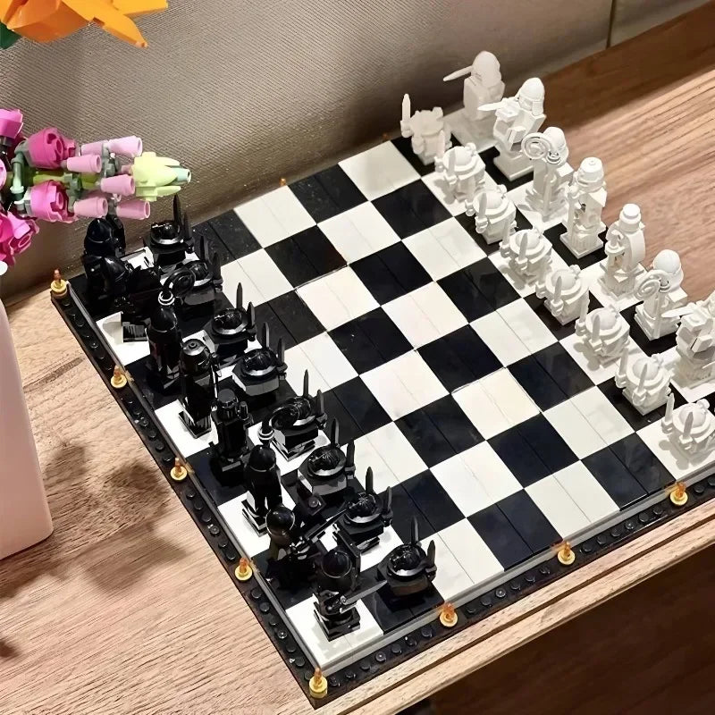 876PCS Hogwarts Wizard’s Chess Building Blocks - Image 3