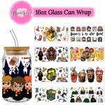 Fantasy Wizard World UV DTF 16oz Cup Wrap
