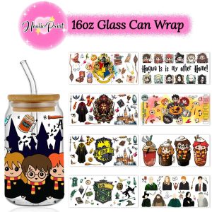Fantasy Wizard World UV DTF 16oz Cup Wrap