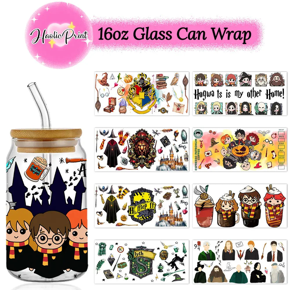 Fantasy Wizard World UV DTF 16oz Cup Wrap