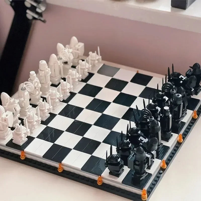 876PCS Hogwarts Wizard’s Chess Building Blocks - Image 6