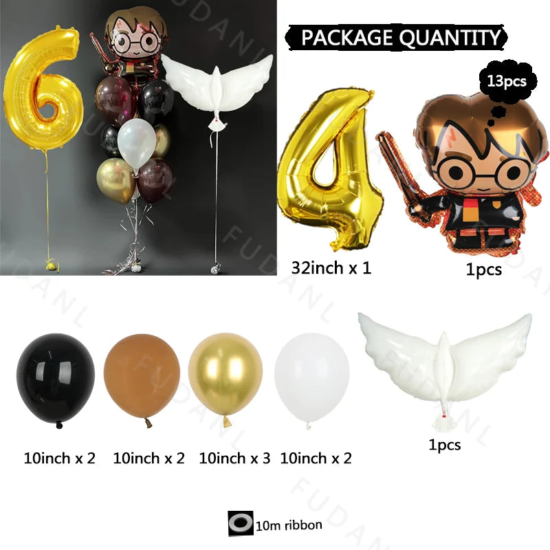13PCS Harry Potter-Themed Balloon Set - Image 12