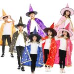 Kids Magician Wizard Cloak & Hat Set