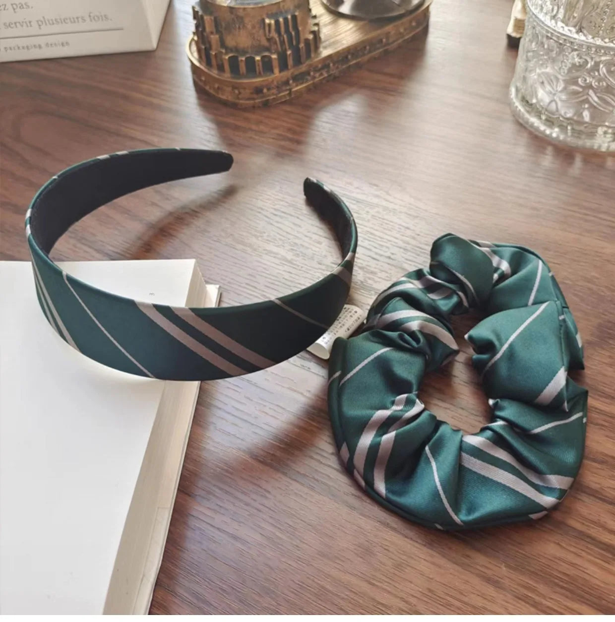 Magical Wizarding World Slytherin Stripe Hair Tie - Image 3