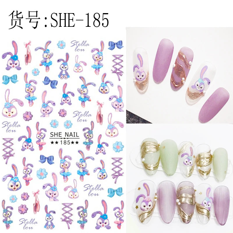 Miniso Harry Potter & Cartoon Nail Stickers - Image 51