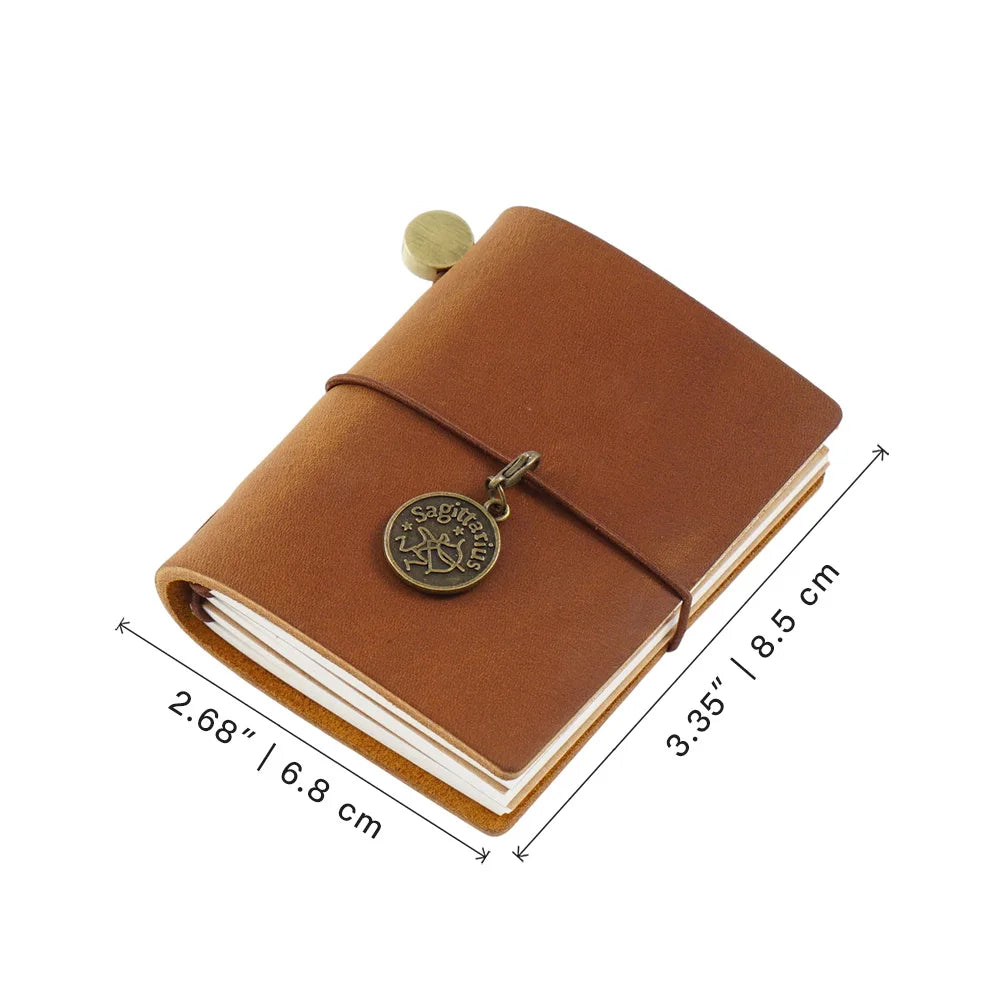 Genuine Leather Mini Travel Notebook - Image 2