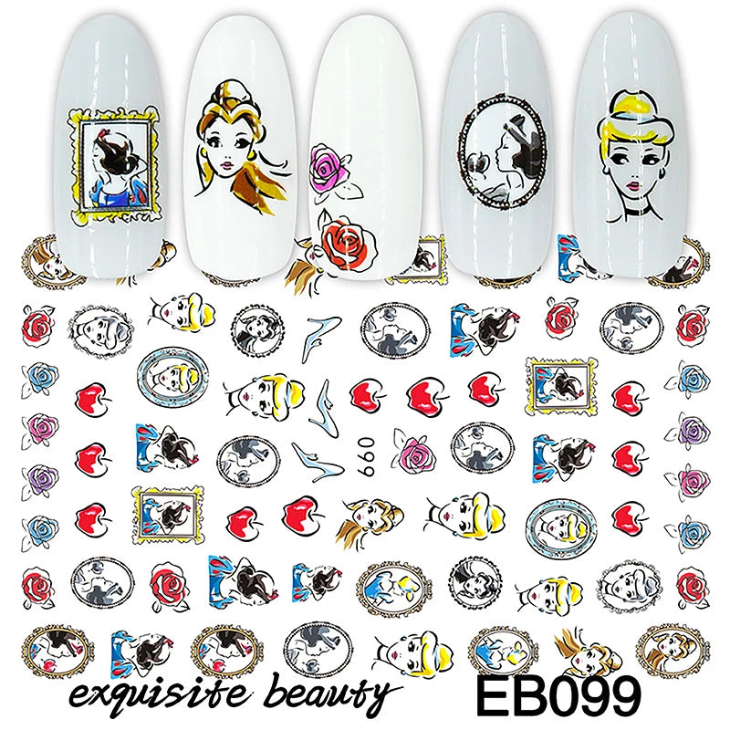Miniso Harry Potter & Cartoon Nail Stickers - Image 60