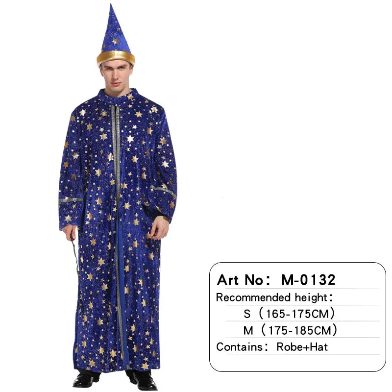 Men’s Blue Wizard Costume - Image 8