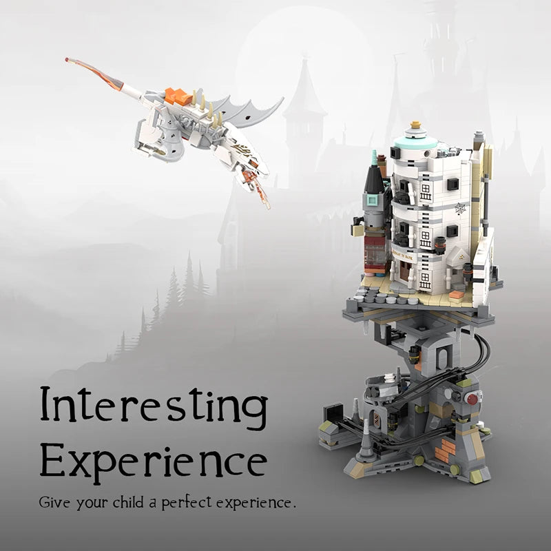 Wizard Tower Dragon Castle MOC Building Bricks Set - Image 3