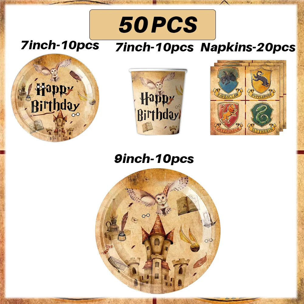 Magic School Birthday Party Decoration Set - Image 21