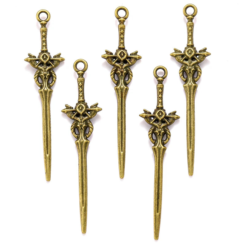 10PCS Mixed Alloy Weapon Charms - Image 7