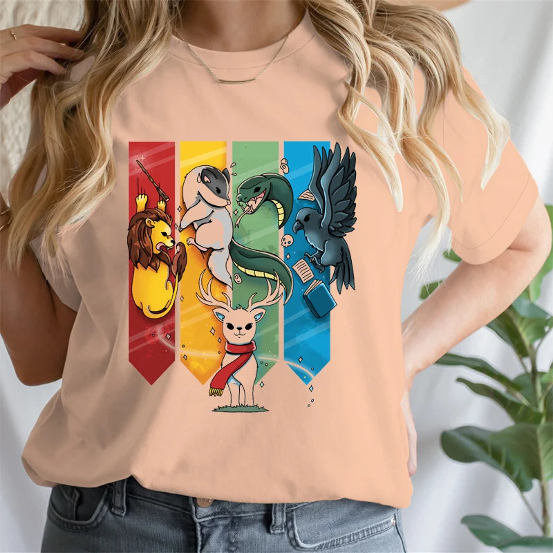 Magic Animal Ladies Cotton T-Shirt - Image 11