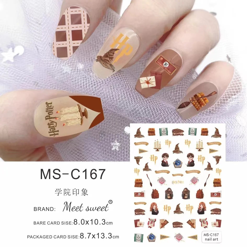 Miniso Harry Potter & Cartoon Nail Stickers - Image 7