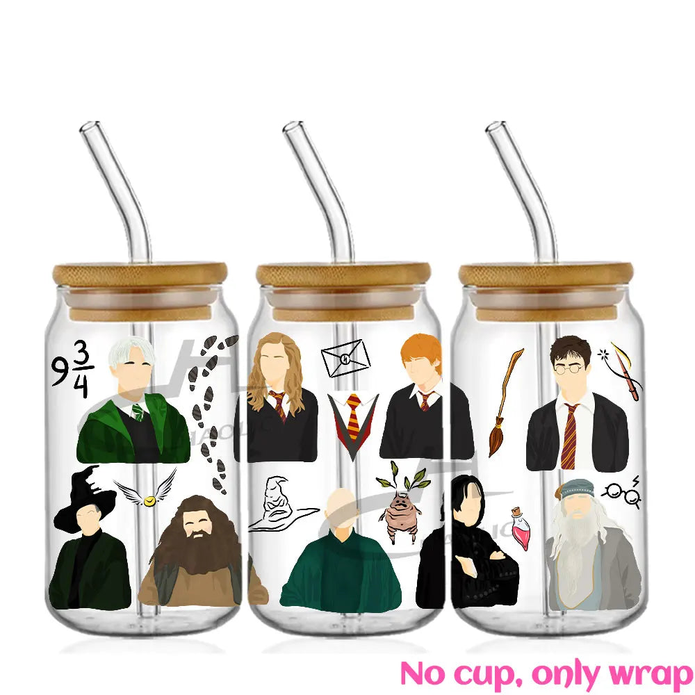 Fantasy Wizard World UV DTF 16oz Cup Wrap - Image 12