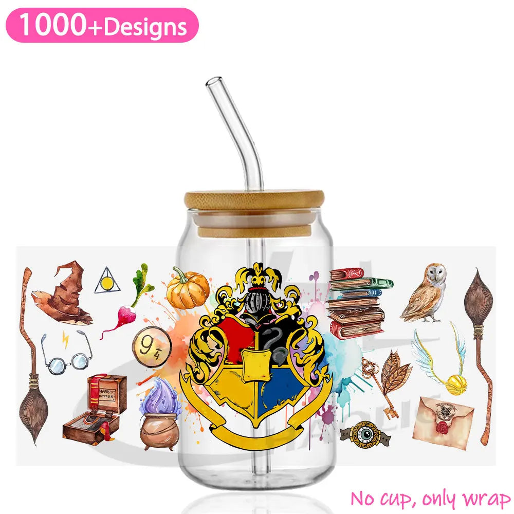 Fantasy Wizard World UV DTF 16oz Cup Wrap - Image 17