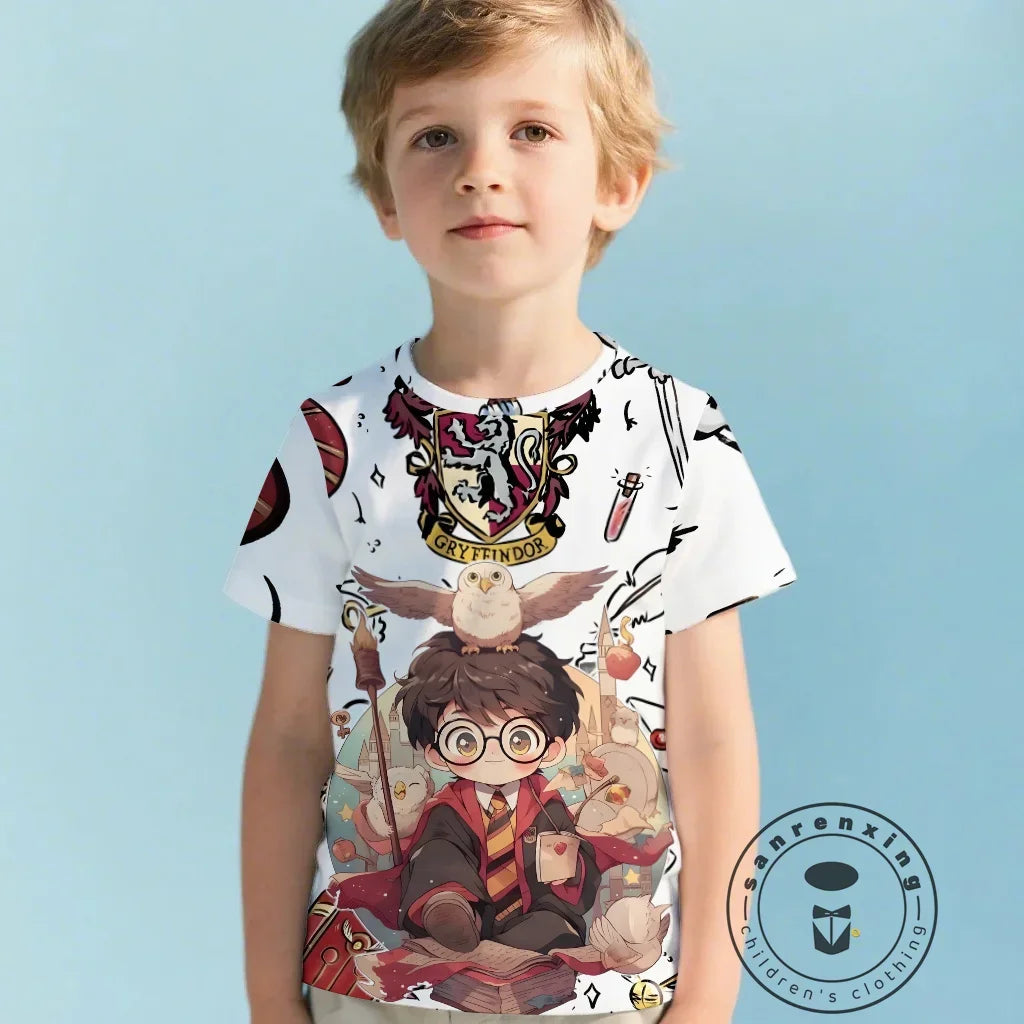 Harry Potter 3D Printed T-Shirt for Kids - Image 9